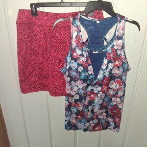 Jockey Women's Tennis Pickleball Tank and Skort Set Sz L
